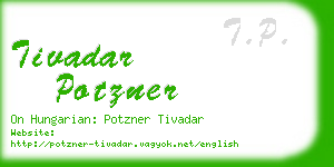 tivadar potzner business card